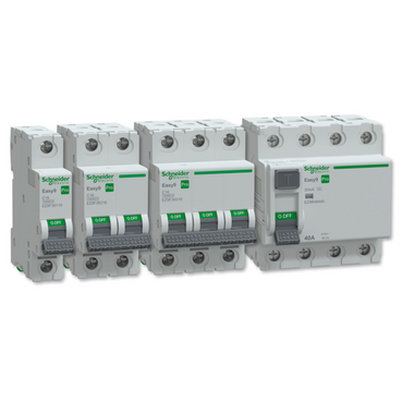 Easy9 normapparater Schneider Electric Normapparater minibrytare, jordfelsbrytare, personskyddsbrytare, överspänningsskydd
