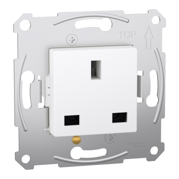 MTN2120-0000 - Merten, İngiliz Tipi Priz Mekanizması 13A