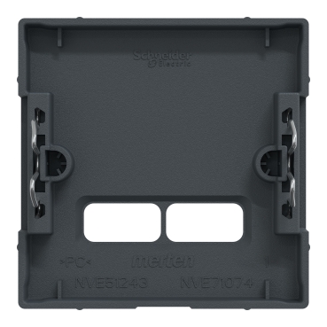 MTN4367-0414 - Cover plate, Merten System M, for 2 USB charger 