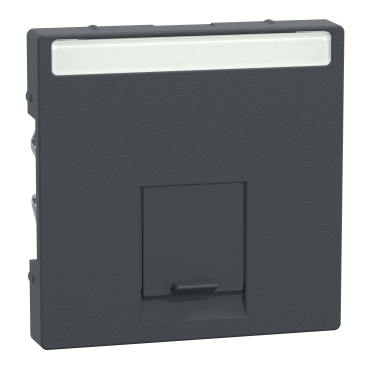 MTN465814 - Cover plate, Merten System M, with lid & label for 