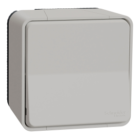 Mureva Styl - Bouton Poussoir - complet saillie - IP55 -IK08 connex auto - blanc
