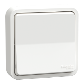 Mureva Styl - Va et vient - complet encastré - IP55 - IK08 connex auto - blanc