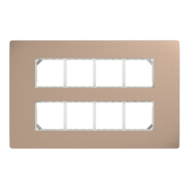MZCP16M_BZ - Cover frame, Miluz ZeTa, 16 module, bronze