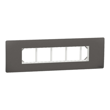 MZCP9M_WG - Cover frame, Miluz ZeTa, 9 module, warm grey