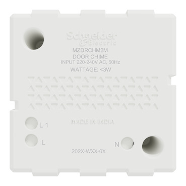 MZDRCHM2M_WH - Door Chime, Miluz ZeTa, 85dB, 163mA, 2 module