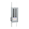 Panelboard interior, NQ, main lugs, 400A, Cu bus, 42 pole spaces, 1 phase, 3 wire, 240 VAC, 48 VDC