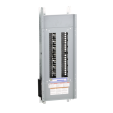 Panelboard interior, NQ, main lugs, 225A, Cu bus, 42 pole spaces, 3 phase, 4 wire, 240 VAC, 48 VDC