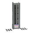 Panelboard interior, NQ, main lugs, 225A, Al bus, 84 pole spaces, 3 phase, 4 wire, 240 VAC, 48 VDC