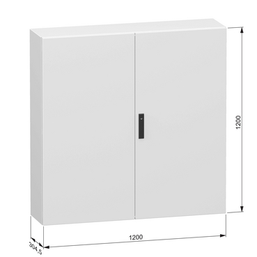 NSYCRN1212300D - Double plain steel door, PanelSeT CRN, without