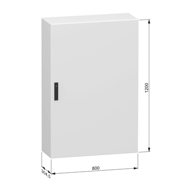 NSYCRN128300 - Plain steel door, PanelSeT CRN, without mounting