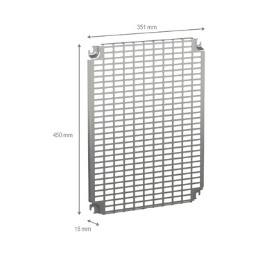 NSYMR54 - Monobloc perforated plates H500xW400mm with