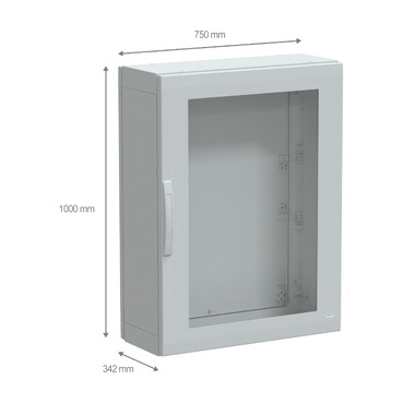 PanelSeT PLA - NSYPLA1073TG - TI Dimensions
