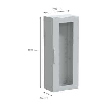 PanelSeT PLA - NSYPLA1253TG - TI Dimensions