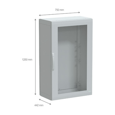 PanelSeT PLA - NSYPLA1274TG - TI Dimensions