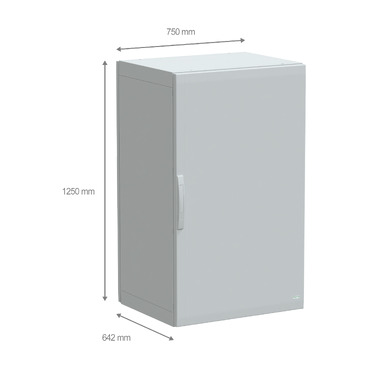PanelSeT PLA - NSYPLA1276G - TI Dimensions