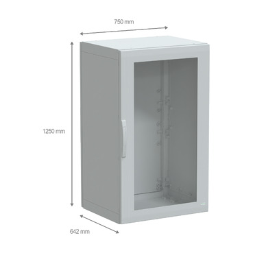 PanelSeT PLA - NSYPLA1276TG - TI Dimensions
