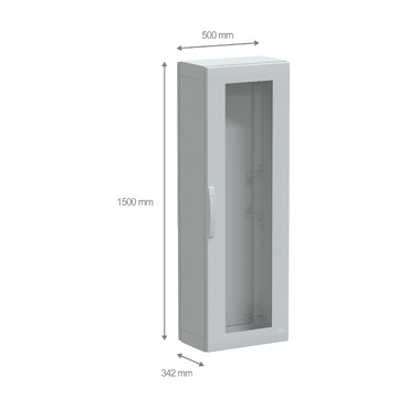PanelSeT PLA - NSYPLA1553TG - TI Dimensions