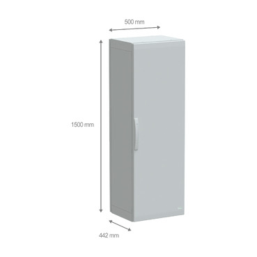 PanelSeT PLA - NSYPLA1554G - TI Dimensions