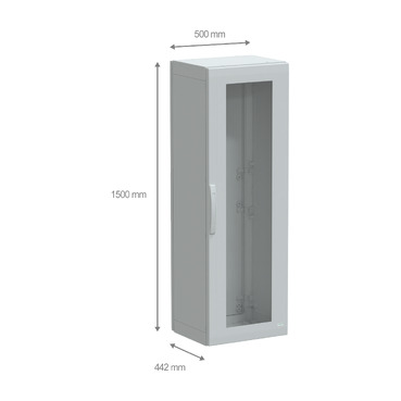 PanelSeT PLA - NSYPLA1554TG - TI Dimensions