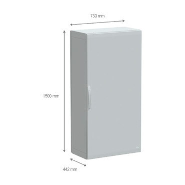 PanelSeT PLA - NSYPLA1574G - TI Dimensions