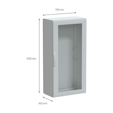 PanelSeT PLA - NSYPLA1574TG - TI Dimensions