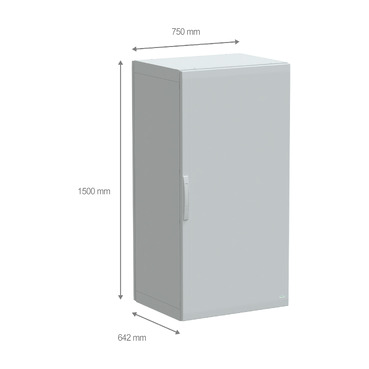 PanelSeT PLA - NSYPLA1576G - TI Dimensions