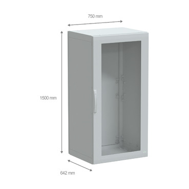PanelSeT PLA - NSYPLA1576TG - TI Dimensions