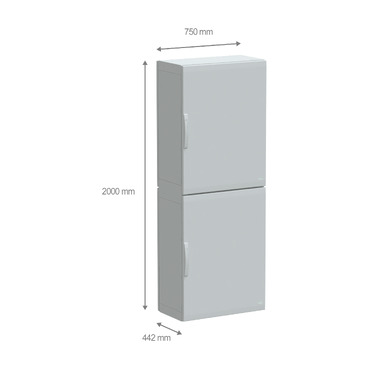 PanelSeT PLA - NSYPLA2074G - TI Dimensions