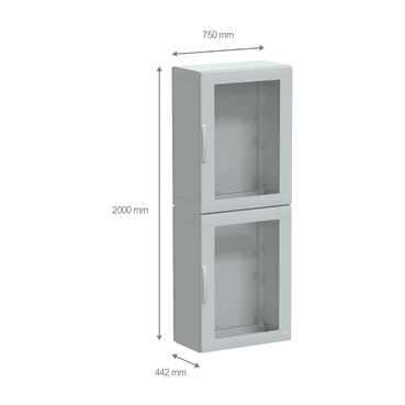 PanelSeT PLA - NSYPLA2074TG - TI Dimensions