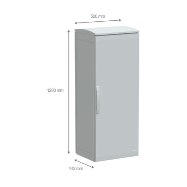 PanelSeT PLA - NSYPLAT1254G - TI Dimensions
