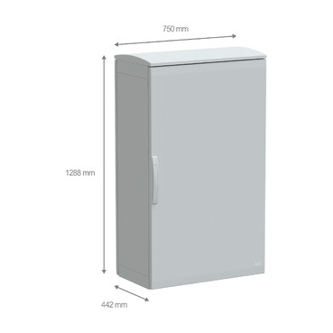 PanelSeT PLA - NSYPLAT1274G - TI Dimensions