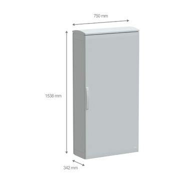 PanelSeT PLA - NSYPLAT1573G - TI Dimensions