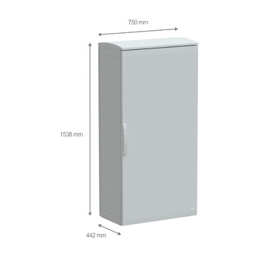 PanelSeT PLA - NSYPLAT1574G - TI Dimensions