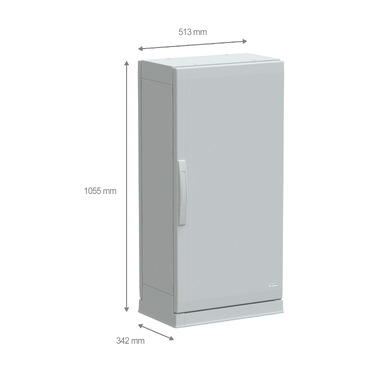 PanelSeT PLA - NSYPLAZ1053G - TI Dimensions