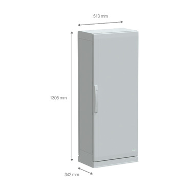PanelSeT PLA - NSYPLAZ1253G - TI Dimensions
