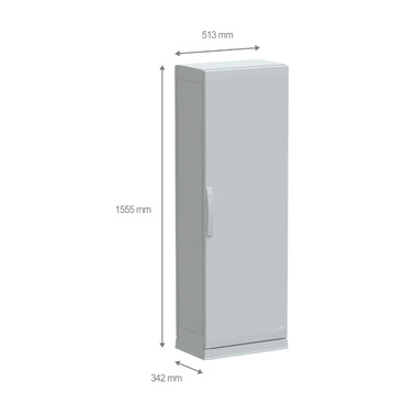 PanelSeT PLA - NSYPLAZ1553G - TI Dimensions