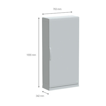 PanelSeT PLA - NSYPLAZ1573G - TI Dimensions