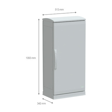PanelSeT PLA - NSYPLAZT1053G - TI Dimensions