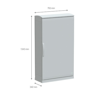 PanelSeT PLA - NSYPLAZT1273G - TI Dimensions