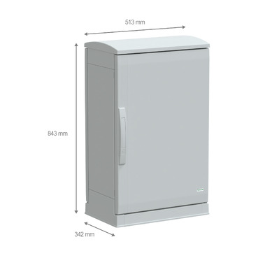 PanelSeT PLA - NSYPLAZT753G - TI Dimensions