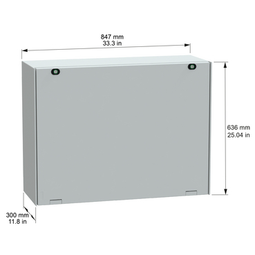 NSYPLM68G - Landscape (Horizontal) enclosure polyester, PanelSeT