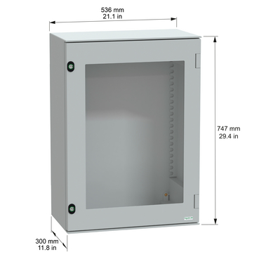 PanelSeT PLM - WM PLM glazed 53x30x74mm - Dimensions