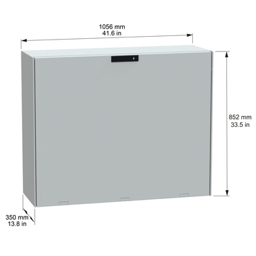 NSYPLM810G - Landscape (Horizontal) enclosure polyester, PanelSeT