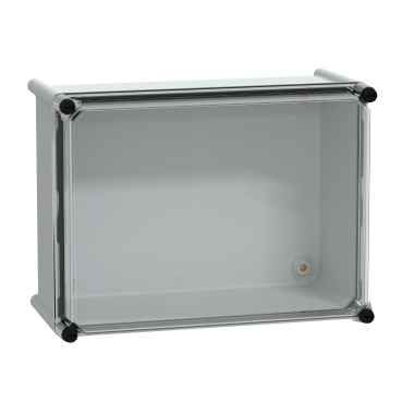 NSYPLS2736G - Polyestergehäuse PLS Wandmontage 270x360x180mm IP66,  transparente PC-Abdeckung