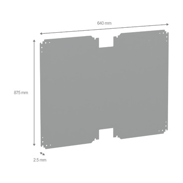 PanelSeT PLA - NSYPMM710 - TI Dimensions