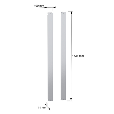 PanelSeT SFN - 2 covers fix rack cent 1800x800 - TI - Dimensions