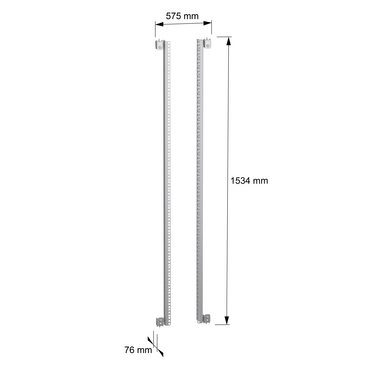 PanelSeT SFN - Fixed rack 19P 33U - TI - Dimensions