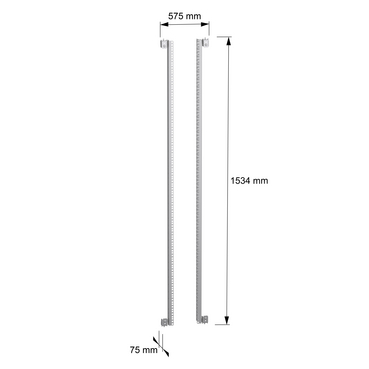 PanelSeT SFN - Fixed rack 19P 38U - TI - Dimensions