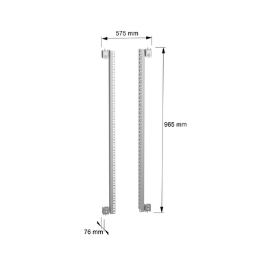 PanelSeT SFN - Partial fixed rack 19P 21U - TI - Dimensions