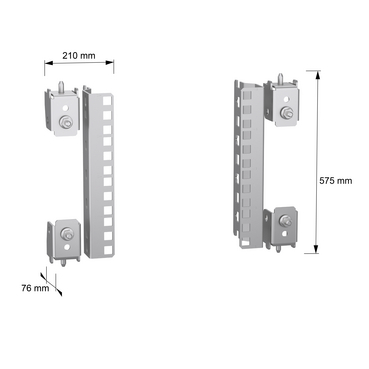 PanelSeT SFN - Partial fixed rack 19P 4U - TI - Dimensions